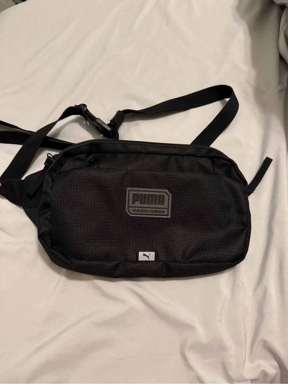Puma Black Tactical Waist Bag with Logo Patch